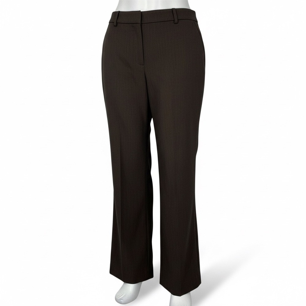 Maurices Dark Brown Tailored Straight-Leg Trousers